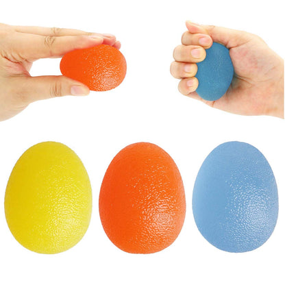 nuoshen 3 Pcs Gel Hand Balls, Hand Therapy Squeeze Exercise Stress Balls Finger Wrist for Arthritis Hand, Finger, Grip Strengthening and Stress Relief