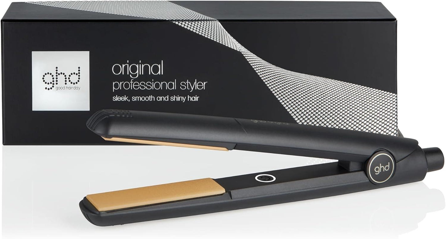 ghd Original - Hair Straightener, Iconic Ceramic Floating Plates with Smooth Gloss Coating for Lasting Results with No Extreme Heat, 30 Second Heat Up Time