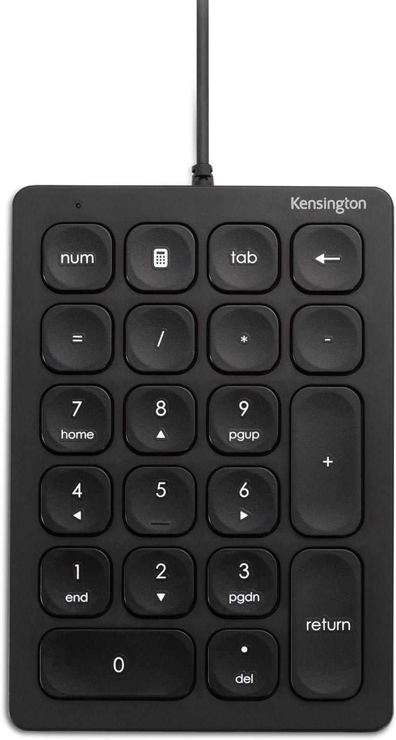 Kensington- wired keyboard for PC, Laptop, Desktop, Computer, notebook. USB Keyboard compatible with Dell, Acer, HP, Samsung and more, with UK layout - Black (1500109)