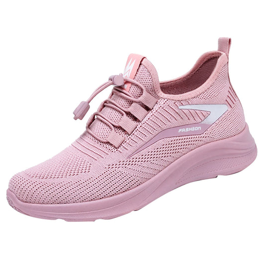 Promotion Sale Clearance Women's Slip on Sneakers Memory Foam Fashion Summer Autumn Women Sneakers Flat Lightweight Mesh Breathable Elastic Womens Air 1 07 Sneaker Pink