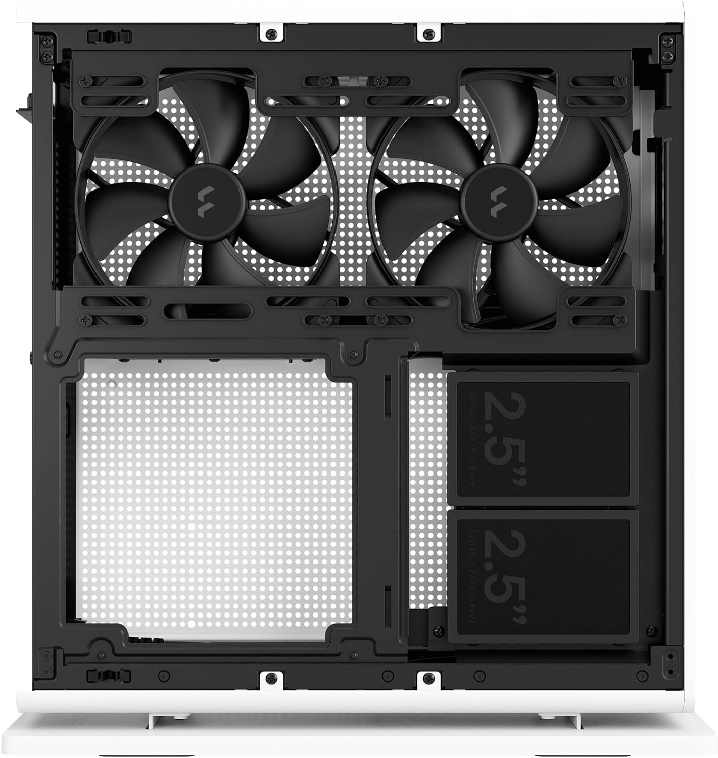 Fractal Design Ridge Black - PCIe 4.0 riser card included - 2x 140mm PWM Aspect fans included - Type C USB - m-ITX PC Gaming Case