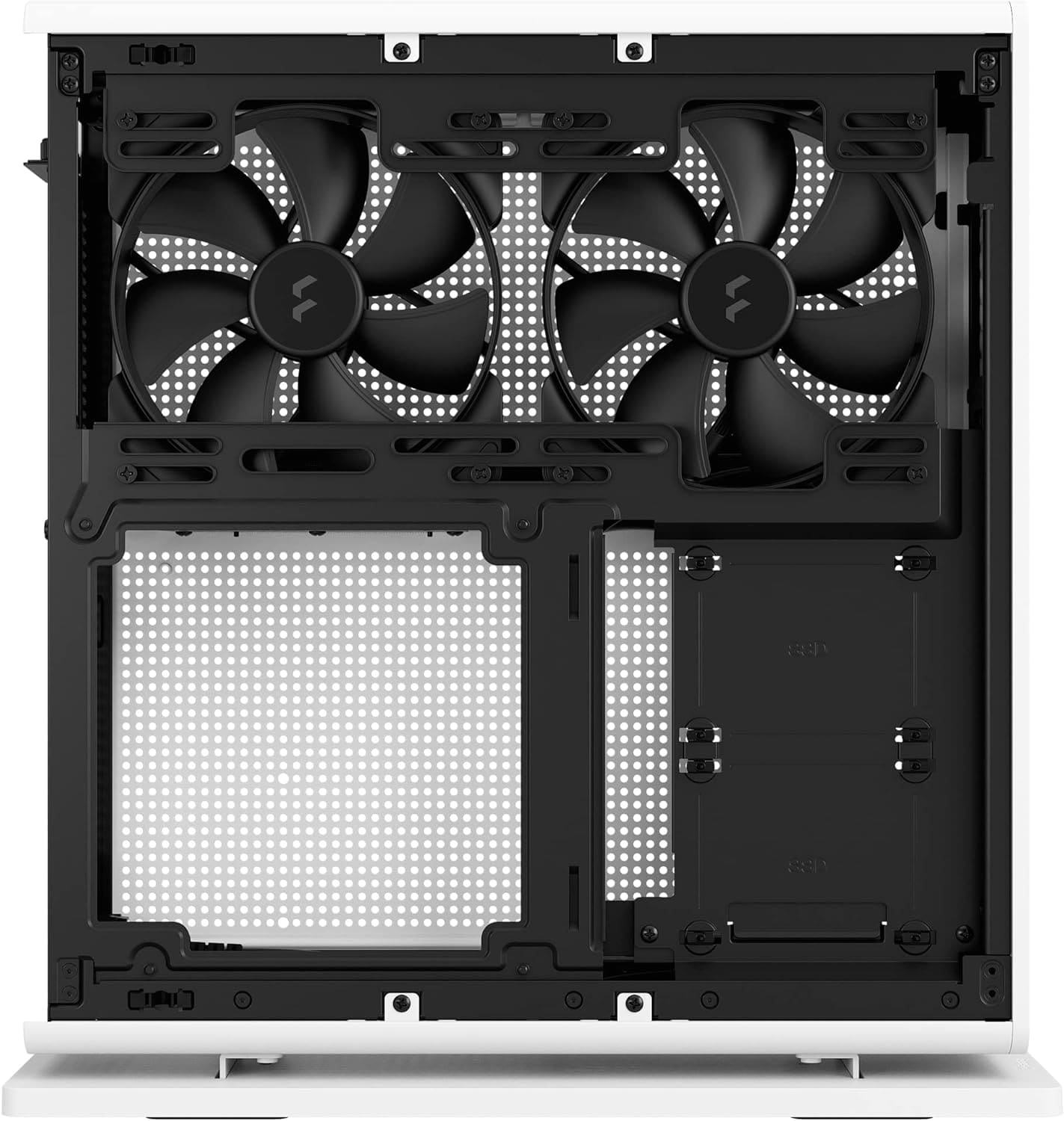 Fractal Design Ridge Black - PCIe 4.0 riser card included - 2x 140mm PWM Aspect fans included - Type C USB - m-ITX PC Gaming Case