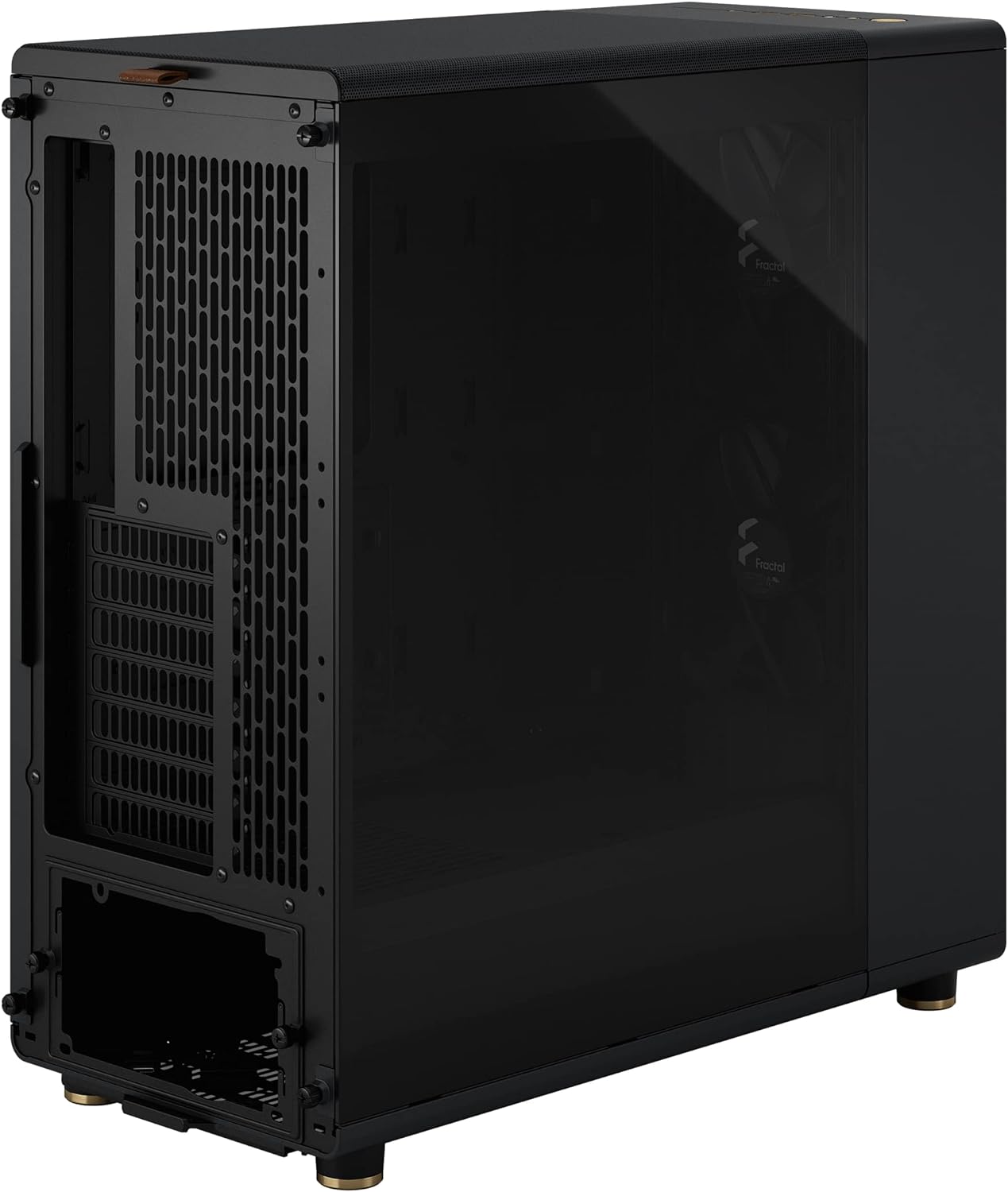 Fractal Design North Chalk White - Wood Oak Front - Mesh Side Panels - Two 140mm Aspect PWM Fans Included - Type C USB - ATX Airflow Mid Tower PC Gaming Case