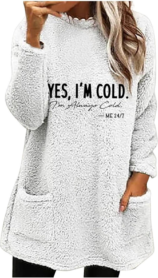 Women Blouse Tops Sale Clearance,Round- Neck Autumn And Winter Loose Solid Pocket Warm Long Sleeve Blouse Tops Christmas Jumper Funny Graphic Reindeer Santa Xmas Jumper Sweatshirt Ladies UK Size