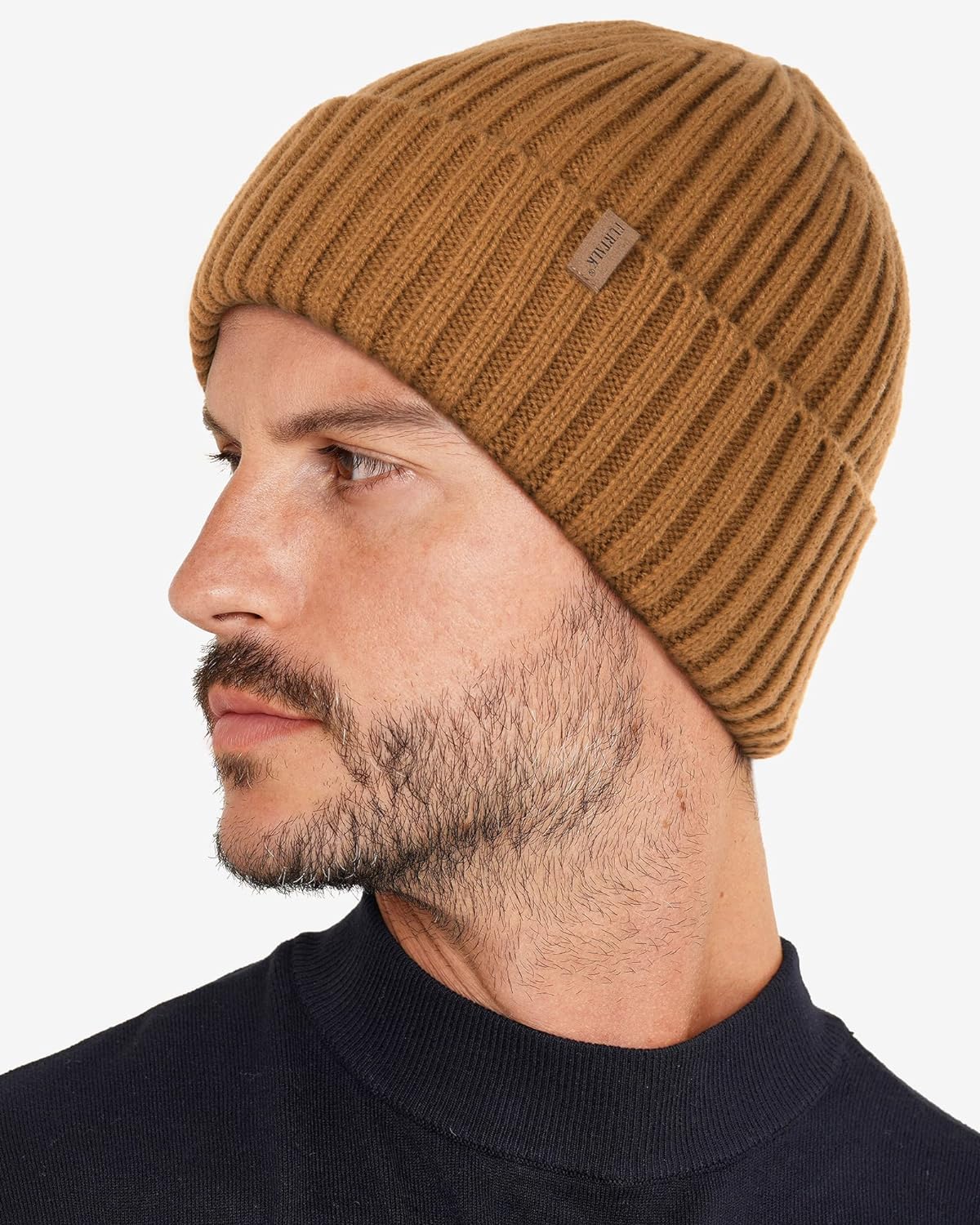 FURTALK Beanie Hat Men Women Fleece Lined Winter Hats Warm Thermal Hat Knit Cuffed Beanie Unisex Plain Skull Cap