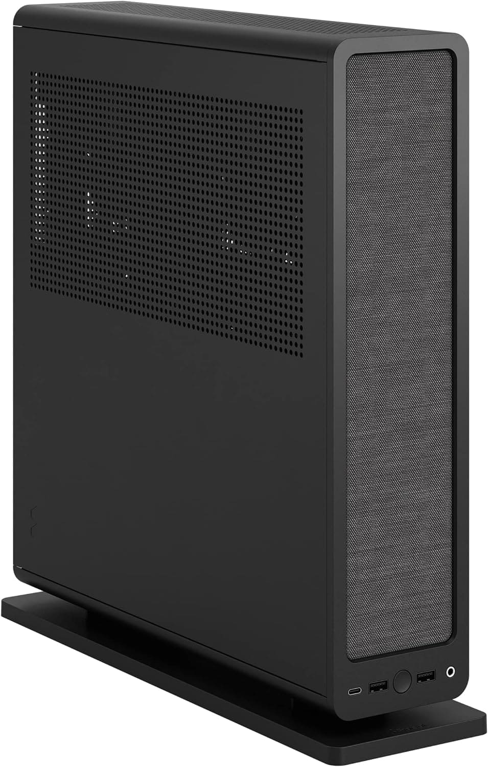 Fractal Design Ridge Black - PCIe 4.0 riser card included - 2x 140mm PWM Aspect fans included - Type C USB - m-ITX PC Gaming Case