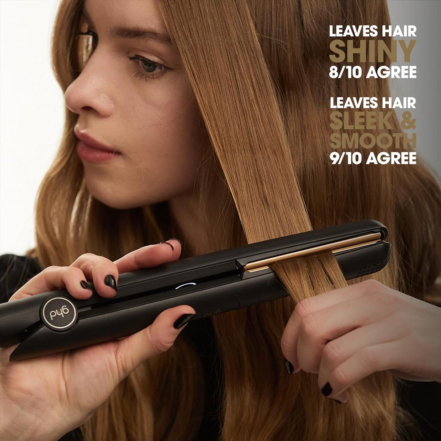 ghd Original - Hair Straightener, Iconic Ceramic Floating Plates with Smooth Gloss Coating for Lasting Results with No Extreme Heat, 30 Second Heat Up Time