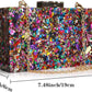 XUDREZ Womens Acrylic Clutch Sequin Clutch Evening Clutch for Cocktail Prom Wedding Party Bridal (Multi-colored)