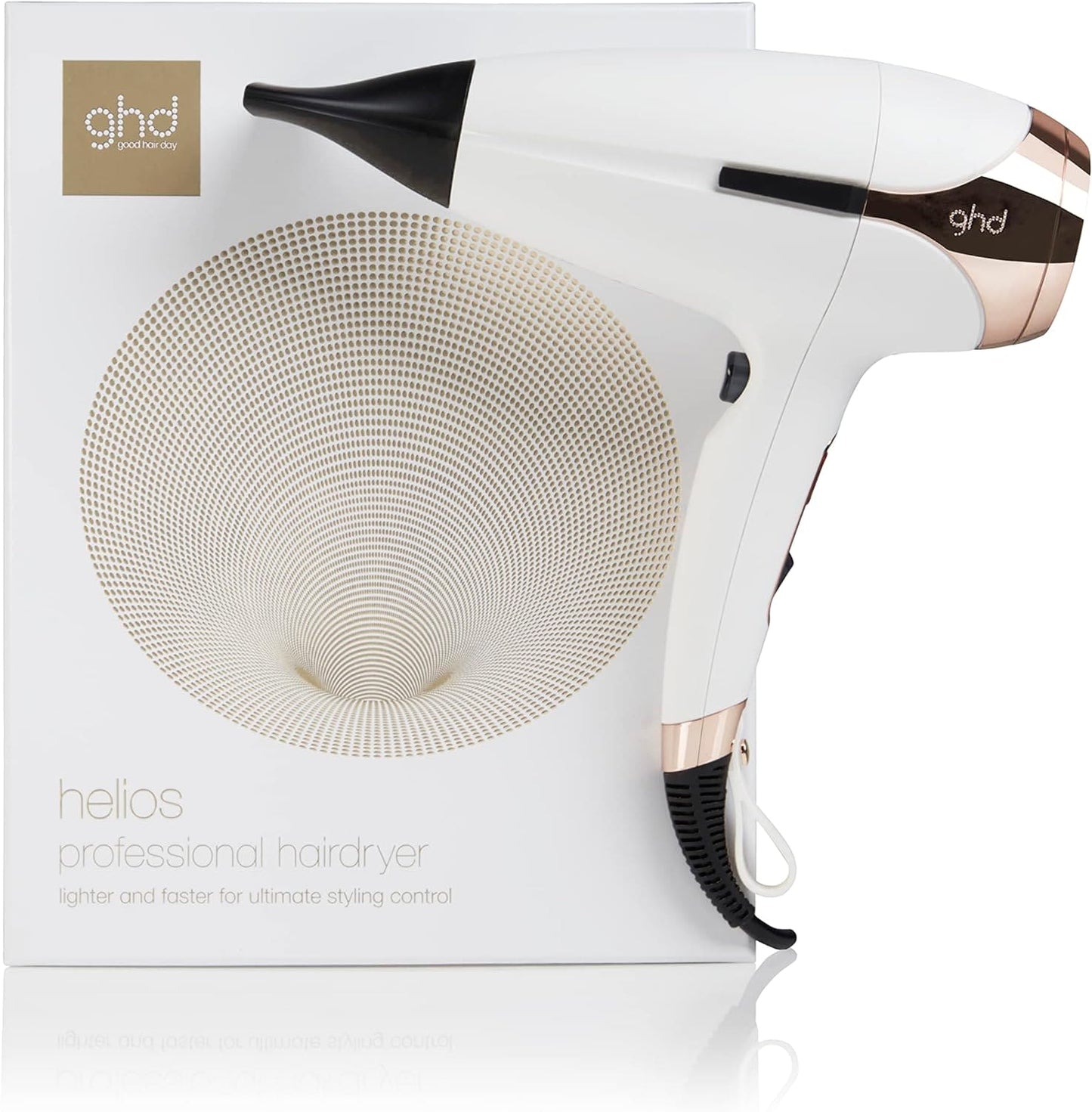 ghd Helios Hair Dryer - Navy, Professional Hairdryer, Powerful Airflow, Style with Speed and Control, 30% More Shine