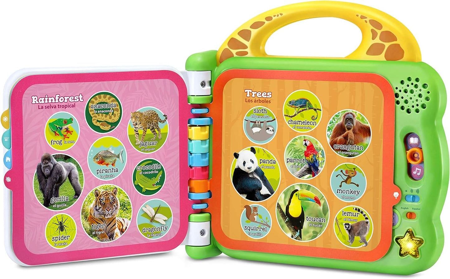 LeapFrog 100 Animals Book, Baby Book with Sounds and Colours for Sensory Play, Educational Toy for Kids, Preschool Bilingual Learning Games for Boys and Girls Aged 18 Months, 1, 2, 3 Years