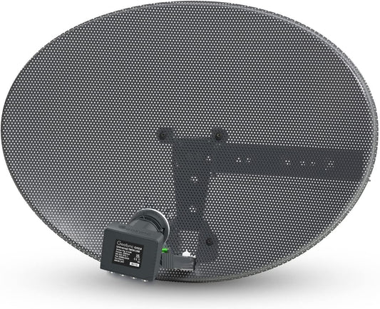 Viewi Zone 1 Satellite Dish & Twin LNB for Sky/FreeSat/HD/SD