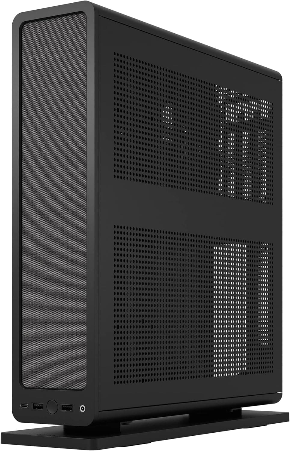 Fractal Design Ridge Black - PCIe 4.0 riser card included - 2x 140mm PWM Aspect fans included - Type C USB - m-ITX PC Gaming Case