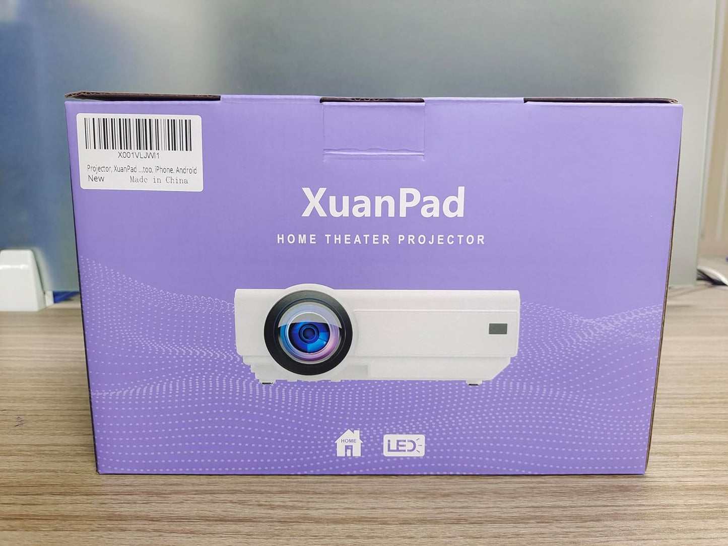 XuanPad Mini Projector, 2024 Upgraded WiFi Bluetooth Projector, Portable Projector HD 1080P Supported, Home Theater Video Projector Compatible with TV Stick/HDMI/USB/AV/Laptop/iPhone/Android