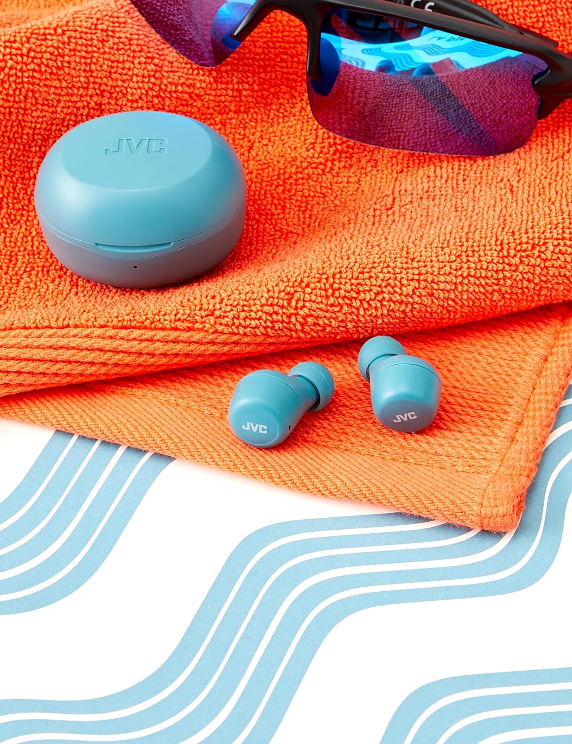 JVC Gumy Mini True Wireless Earbuds [Amazon Exclusive Edition], Bluetooth 5.1, Splash Protection (IPX4), Long Battery Life (up to 15 Hours) - HA-Z55T-B (Black)